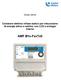 Contatore elettrico trifase statico per misurazione di energia attiva e reattiva, con LCD e orologio interno AMT B1х-FxxTxII