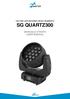 19x15W LED MOVING HEAD RGBW/FC SG QUARTZ300 MANUALE UTENTE USER MANUAL