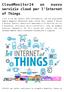 servizio cloud per l Internet of Things