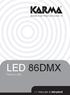 LED 86DMX Faro a Leds >> Manuale di istruzioni
