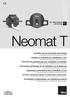 Neomat T. For rolling shutters and awnings. Installation and use instructions and warnings. Istruzioni ed avvertenze per l installazione e l uso