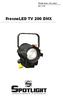 Manuale utente - User manual Rev FresneLED TV 200 DMX