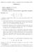 Compitino di algebra lineare e geometria del 30 Novembre 2007 VERSIONE A