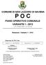 COMUNE DI SAN LAZZARO DI SAVENA P O C PIANO OPERATIVO COMUNALE VARIANTE (L.R. 24 marzo 2000, n art. 30) Relazione - Variante