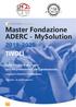 Master Fondazione ADERC - MySolution
