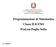 Programmazione di Matematica Classe II B ENO Prof.ssa Puglia Nella A.S. 2018/19