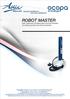 ROBOT MASTER ROBOT SEMOVENTE PER IMBALLAGGIO CON FILM ESTENSIBILE SELF PROPELLED ROBOT FOR STRETCH WRAPPING