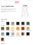 Sgabello Apelle Jump. Colori e materiali. Struttura. Rivestimento. design Beatriz Sempere, 2013
