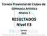 Torneo Provincial de Clubes de Gimnasia Artística Niveles E RESULTADOS Nivel E3 Lanus 2015