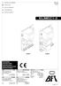 ELMEC2 ISTRUZIONI INSTRUCTIONS INSTRUCTIONS MONTAGEANLEITUNG INSTRUCCIONES. D Ver. 01 ELMEC CENTRALINA DI COMANDO CONTROL UNIT