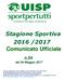 Stagione Sportiva 2016 /2017 Comunicato Ufficiale