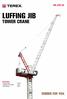 CTL LUFFING JIB TOWER CRANE. Specifications: Capacity at max length: