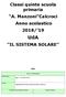 Classi quinte scuola primaria A. Manzoni Calcroci Anno scolastico 2018/ 19. UdA IL SISTEMA SOLARE UDA UNITA DI APPRENDIMENTO