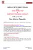 I A K S A I N T E R N A T I O N A L. presenta: IAKSA WORLD CUP & CAMPIONATI NAZIONALI ASSOLUTI. 25/28 aprile San Marino Republic