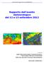 Rapporto dell evento meteorologico del 12 e 13 settembre 2012