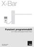 X-Bar. Funzioni programmabili con l utilizzo del programmatore Oview. STF X-BAR Rev00 Firmware: NX01