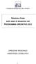 Relazione finale sullo stato di attuazione del PROGRAMMA OPERATIVO 2012