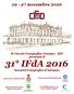 19-27 novembre Il Circolo Fotografico Desiano - BFI presenta il 31 IFdA Incontri Fotografici d Autunno. Patrocinio FIAF D48/2016
