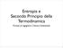 Entropia e Secondo Principio della Termodinamica. Principi di Ingegneria Chimica Ambientale