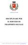 DISCIPLINARE PER IL SERVIZIO DI TRASPORTO SOCIALE