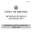 CITTA DI TREVISO RENDICONTO DELLA GESTIONE 2017