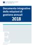 Documento integrativo delle relazioni di gestione annuali 2018