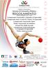 REGOLAMENTO GENERALE Sezione Ginnastica Ritmica