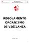 REGOLAMENTO ORGANISMO DI VIGILANZA