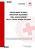 DISCIPLINARE ELENCO OPERATORI ECONOMICI DELL ASSOCIAZIONE DELLA CROCE ROSSA ITALIANA