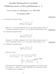 Analisi Matematica I modulo Soluzioni prova scritta preliminare n. 2