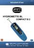 Version 1.0 V 1.5. Istruzioni d uso HYDROMETTE BL COMPACT B 2