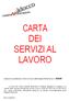 CARTA DEI SERVIZI AL LAVORO