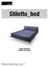 Stiletto_bed SCHEDA PRODOTTO PRODUCT FACT SHEET