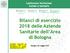 Conferenza Territoriale Sociale e Sanitaria. Bilanci di esercizio 2018 delle Aziende Sanitarie dell Area di Bologna