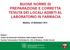 BUONE NORME DI PREPARAZIONE E CORRETTA TENUTA DEI LOCALI ADIBITI AL LABORATORIO IN FARMACIA