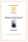 ROTARY INTERNATIONAL DISTRETTO Rotary Club Cairoli REGOLAMENTO