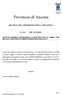 Provincia di Ancona DECRETO DEL PRESIDENTE DELLA PROVINCIA N. 154 DEL 15/10/2019