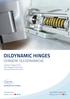 OILDYNAMIC HINGES CERNIERE OLEODINAMICHE. Hydraulic Hinges Series Serie Bisagras Hidràulicas Hydraulikscharniere Series