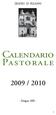 Calendario Pastorale