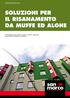 Soluzioni per il risanamento da muffe ed alghe Risanamento da muffe, funghi, alghe e muschio dalle pareti interne ed esterne.