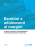 Bambini e adolescenti ai margini