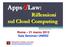 Apps4Law: Riflessioni sul Cloud Computing. Roma 21 marzo 2013 Sala Seminari UNIRIZ. Alessandro Graziani, Avvocato alessandrograziani@iuslaw.