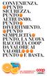 CONVENIENZA. PUNTO SICUREZZA. PUNTO ALTRUISMO. PUNTO DIVERTIMENTO. PUNTO SEMPLICITÀ PUNTO. LA NUOVA RACCOLTA COOP DÀ VALORE AI VALORI.