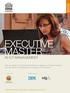 EXECUTIVE MASTER IN ICT MANAGEMENT EDUCATION EXECUTIVE