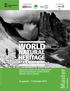 WORLD. natural. Conoscenza e gestione dei Beni naturali iscritti nella lista del patrimonio mondiale UNESCO (Dolomiti e altri siti montani)