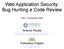 Web Application Security: Bug Hunting e Code Review
