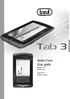 Guida d uso User guide TABLET PC 7 TABLET PC 7 Manuale d'uso. Instruction manual