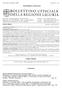 REPUBBLICA ITALIANA PARTE PRIMA. Atti di cui all art. 3 della Legge Regionale 24 Dicembre 2004 n.32 SOMMARIO