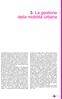 3. La gestione della mobilità urbana