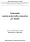 Linee guida assistenza domiciliare educativa per disabili